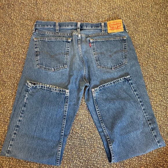 Levi’s 505 Straight Leg Jeans Blue Denim Men’s W38 L30 - Picture 3 of 5